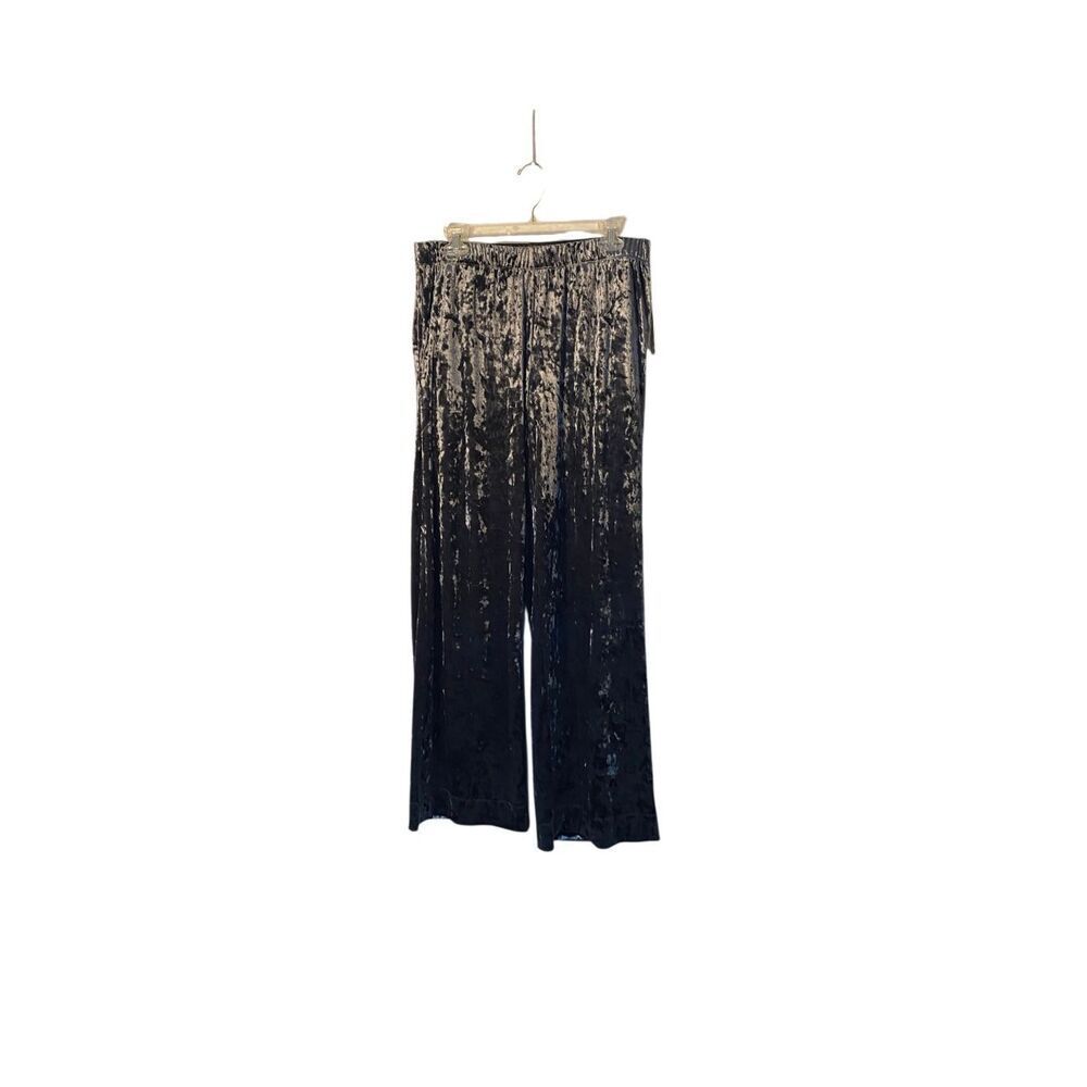 NWT a new day gray velvet wide leg pants Gothic whimsigoth M